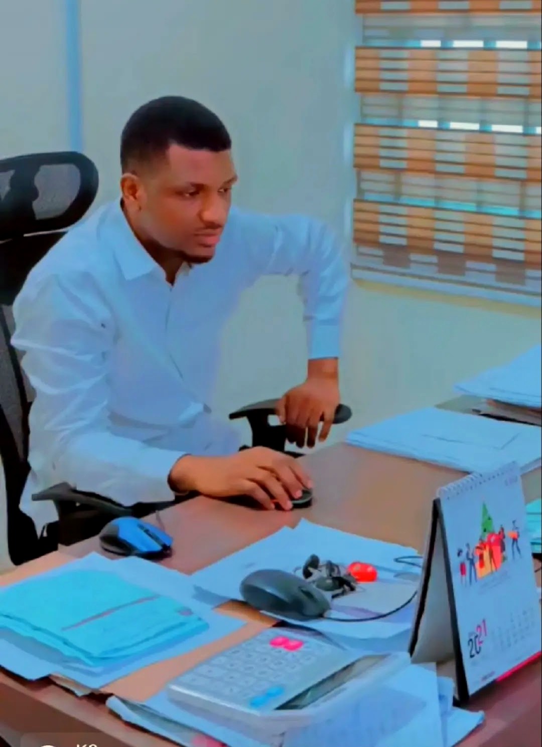 The founder and lead developer of AMASH Technologies at his desk