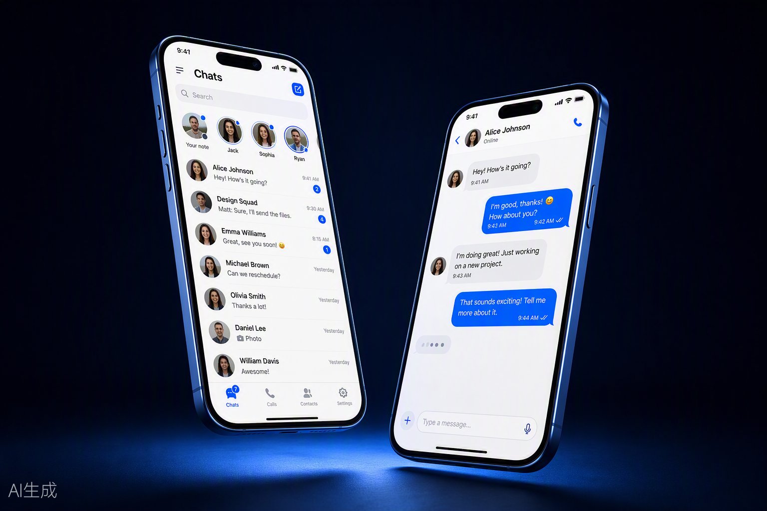 AmashChat social app on smartphones